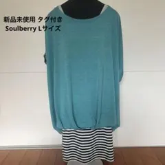 森ガール チュニック 重ね着風 soulberry ソウルベリー 婦人服のサムネイル