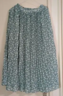 水色　花柄　スカート　ナイスクラップ