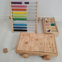 木製ひらがな・アルファベットブロックセット