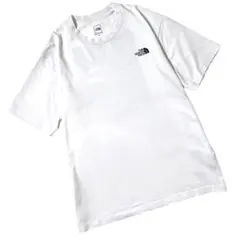 【美品】ノースフェイス　半袖Tシャツ　バックプリント　スクエアロゴ　春夏　白　M