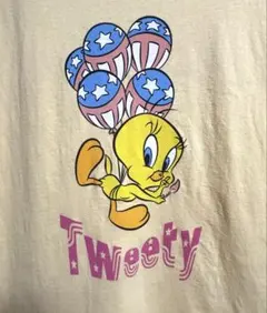 ルーニーテューンズ トゥイーティー Tシャツ M 半袖 レディース キャラクター