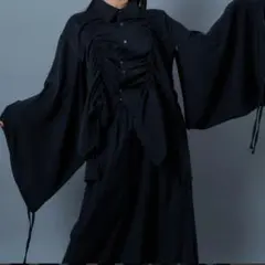 NOT CONVENTIONAL Shirring Kimono Shirt