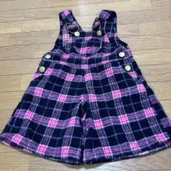 Barbie チェック柄 ジャンバースカート