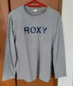 最終値下げ！ロキシー　ロゴ　長袖　ロンT 　グレー