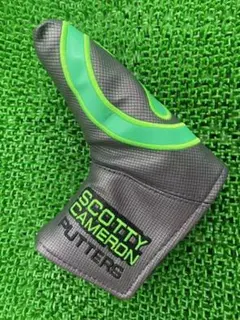 SCOTTY CAMERON パター用ヘッドカバー グレー/グリーン
