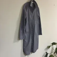 COSストライプシャツワンピース 長袖