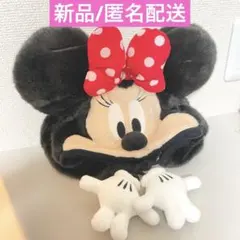 新品 ミニーマウス ファンキャップ 秋冬 ディズニーランド ディズニーシー
