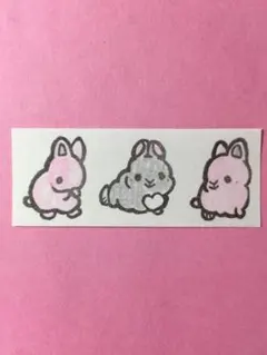 消しゴムはんこ　ウサギ