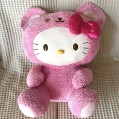 特大　キティちゃん　くま　ぬいぐるみ ピンク　リボン　平成