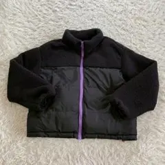 NICE CLAUP ダウンジャケット サイズF ブラック　秋冬　もこもこ