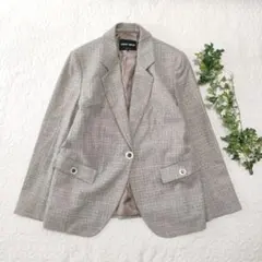 極美品✨GIORGIOARMANI　ウールツイードジャケット　大きいサイズ　46