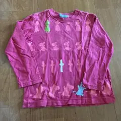 ムーミン 長袖カットソー ワインレッド　120サイズ