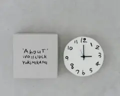 【新品未使用】' About ' wall clock YUKIMIKAMI