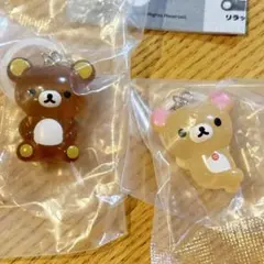 リラックマ　コリラックマ クリアマスコットチャーム　めじるしアクセサリー
