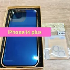 iPhone14 plus 用ケース アルミバンパー 両面強化ガラス ロック式