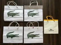 メルカリ市最終日　お値下げ LACOSTE ショッピングバッグ 5枚セットのサムネイル