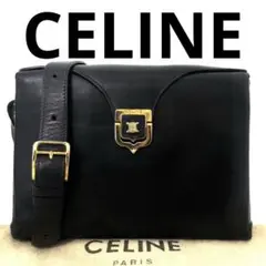 希少　良品　CELINE セリーヌ　ショルダーバッグ　トートバッグ　レザー　黒