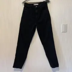 ZARA ブラック コクーンストレートデニム 28
