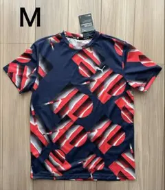 【新品】PUMA プーマ 吸汗速乾 Tシャツ ランニング サッカー 赤 青 Ｍのサムネイル