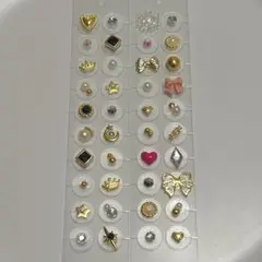 【サービス品】耳ツボジュエリー　40粒 まとめ売り　ゴールド