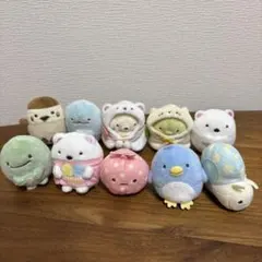 ［美品］すみっコぐらし　てのりぬいぐるみ10点セット