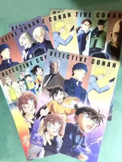 【新品】くら寿司　名探偵コナン　黒鉄の魚影　A3クリアポスター５枚