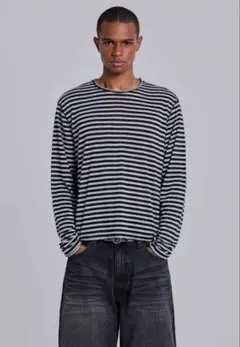 (完売)jaded london Stripe Top ボーダーtシャツのサムネイル