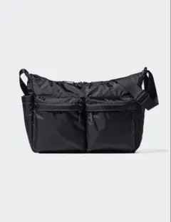 【美品】UNIQLO ユニクロ マルチポケットショルダーバッグ ブラックのサムネイル