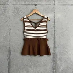 ニットノースリーブ