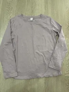 【新品未使用】薄紫 長袖 Tシャツ Lサイズ