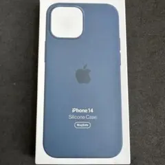 ストームブルー　iPhone14 シリコーン アップル　Apple 純正　新品