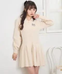 ems excite RETROGIRL ポロミニプリーツOP