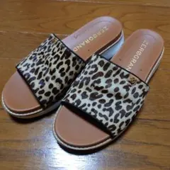 【最終特価】COLEHAAN ZERØGRAND ヒョウ柄コンフォートサンダル