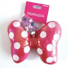 【新品未使用】ミニーのファンダーランド リボンキーチェーン