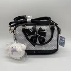 新品未使用　マスコット付き リボン2wayバッグ