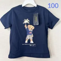 ラスト1点◇新作◇ラルフローレン 花火ポロベアTシャツ 3T/100 ネイビー