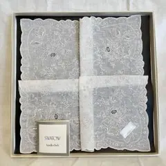 ビンテージ スワトウ刺繍 ハンカチ 伝統工芸 手仕事