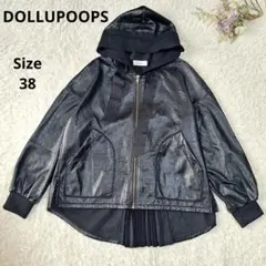 ドールアップウップス　フェイクレザージャケット　バックプリーツ　y2k 　38