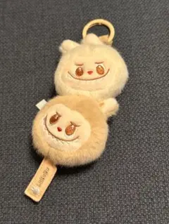 【値下】POP MART LABUBU もこもこ 団子 キーホルダー ラブブ