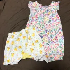ロンパース　かぼちゃパンツ　セット