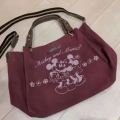 サマンサタバサディズニー　ショルダーバッグ　ツーウェイ　ミキミニ　トートバッグ