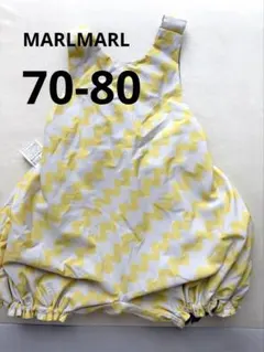 MARL MARL 食事用エプロン　ズボン型ワンピース　70-80