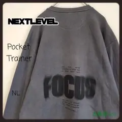 90Ｓ古着NEXTLabelネクストレーベルバックロゴスウェットトレーナー裏起毛