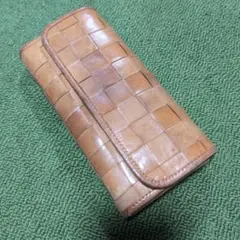 ※最終値下※　zucchero レザー 編み込み 長財布