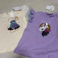 女の子半袖120 スパンコールTシャツ120のサムネイル