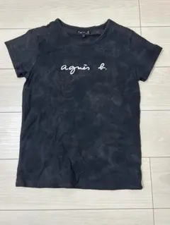 値下 agnes b. レディース 半袖 Tシャツ ブラック ロゴのサムネイル