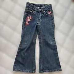 ★GAP KIDS★花柄刺繍 デニムパンツ★4歳★110位