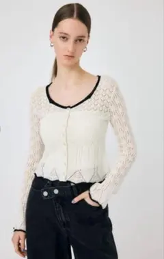 MOUSSY EYELET LACE ニットトップスのサムネイル