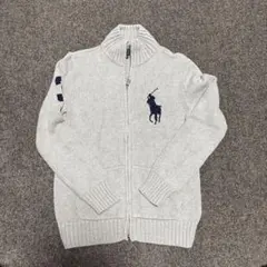 Polo Ralph Lauren グレー ニットカーディガン　150㎝