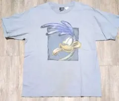 95年製ルーニーテューンズ ロードランナー Tシャツ ライトブルー ヴィンテージ